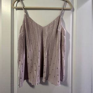 NWOT Gold and cream Express Cami atop Size M